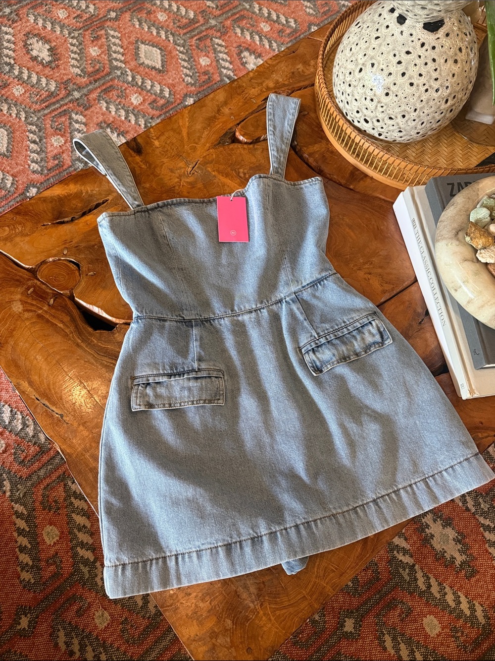 🆕 Amanda Uprichard Bethany Skort Romper Destiny Wash - Picture 4 of 6